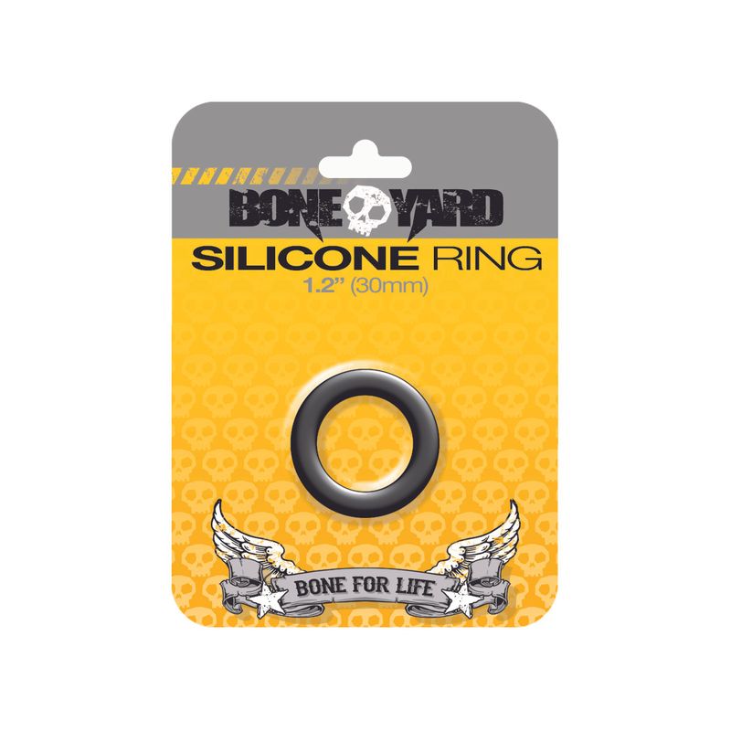 Boneyard Silicone Ring 30mm Black-BY0130