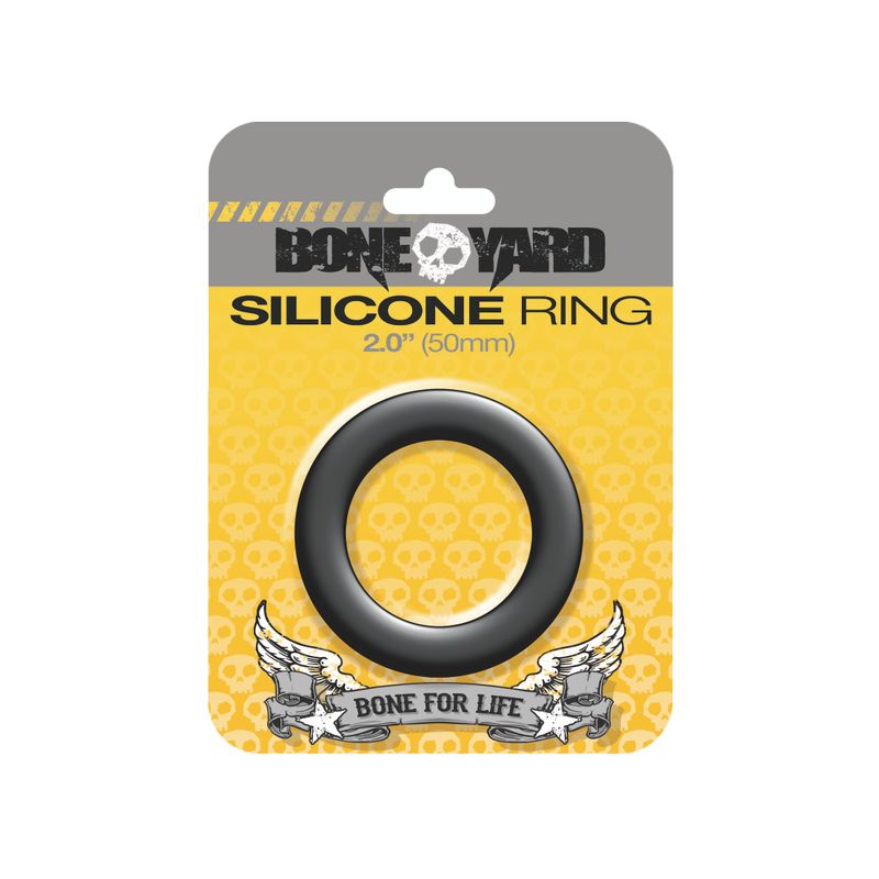 Boneyard Silicone Ring 50mm Black-BY0150