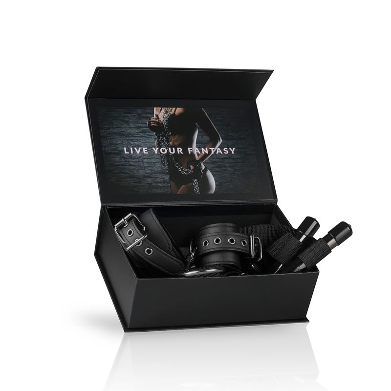 Over the Door Wrist Cuffs-ET379BLK