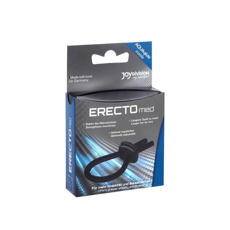 ERECTOmed Adjustable Cock Ring Black