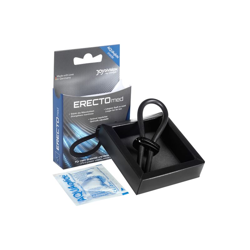 ERECTOmed Adjustable Cock Ring Black