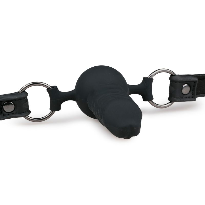 Gag With Silicone Dong-ET272BLK