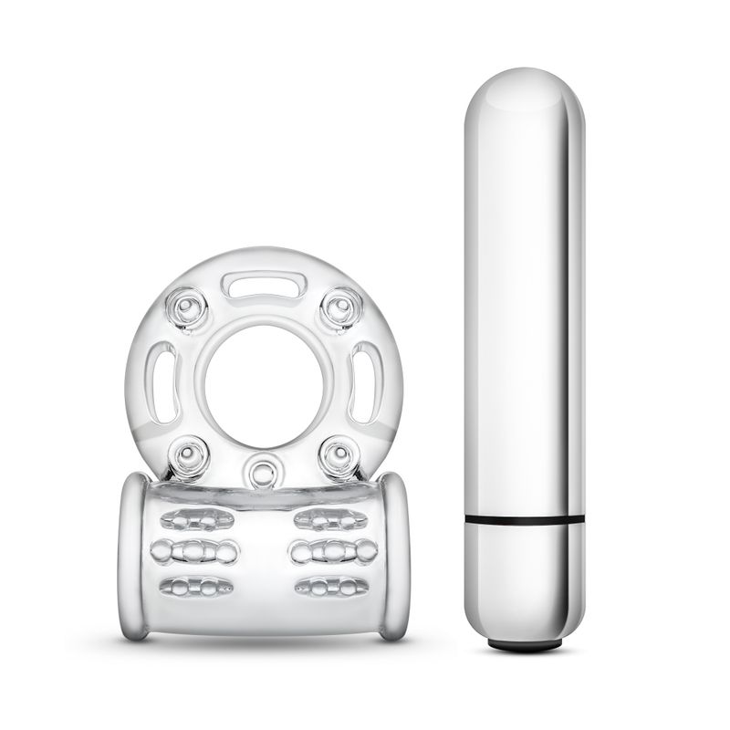 Stay Hard 10 Function Vibrating Mega Bull Ring Clear