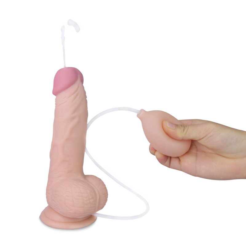 Soft Ejaculation Cock With Ball 8in-LV316002