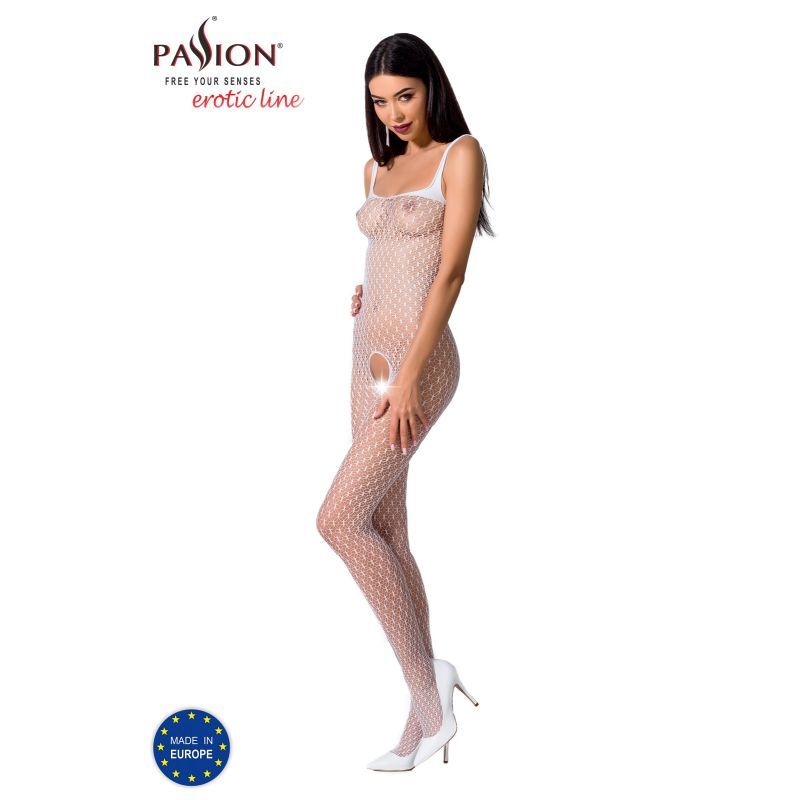 Bodystocking BS071 White-BS071-WHT-OS