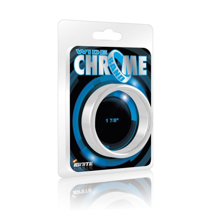 Wide Band Chrome Cock Ring 48mm-SI-95024