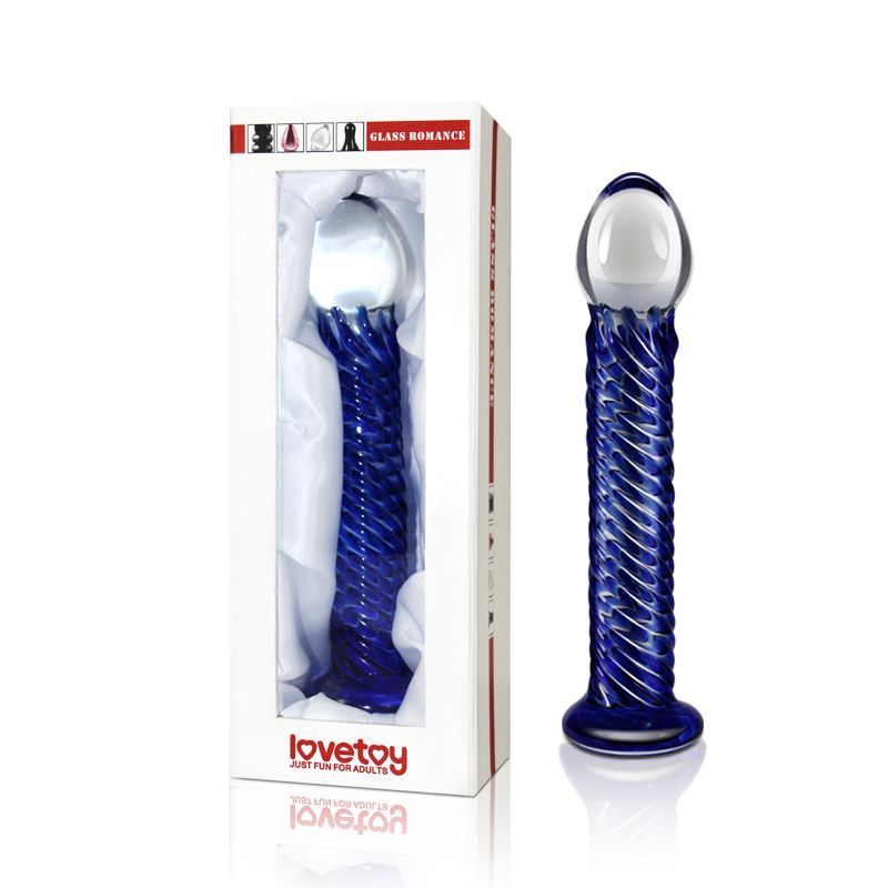 Glass Romance 7 Blue 7.5in-GS07-BLU