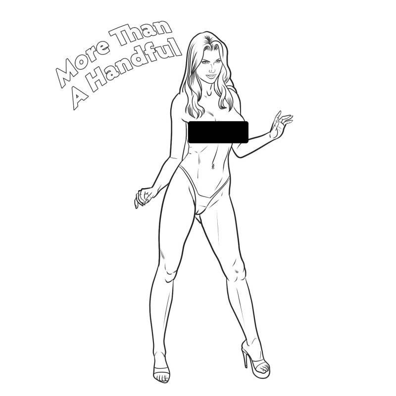 Boobs Boobs Boobs Colouring Book-CB-019