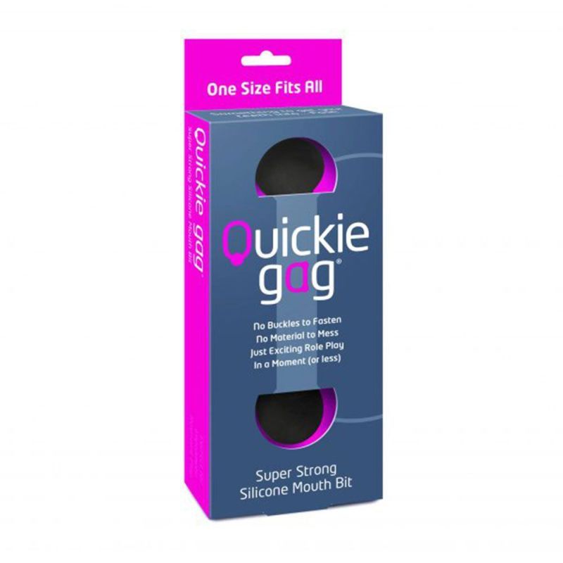 Quickie Gag Mouth Bit Black-USQGBBIT