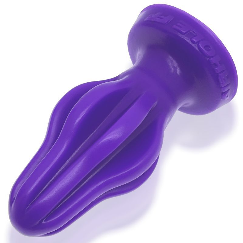 Airhole-2 Finned Buttplug Eggplant-OX-1925-EGP-M