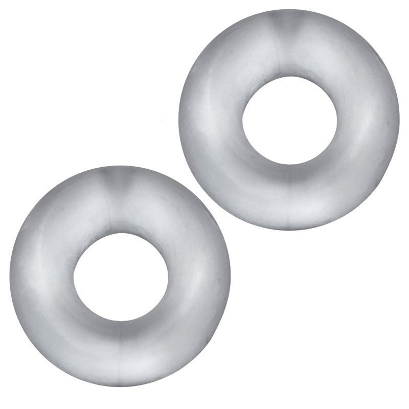 Stiffy 2 Pc Bulge Cockrings by HunkyJunk Ice Clear Ice-HUJ-126-CLICE
