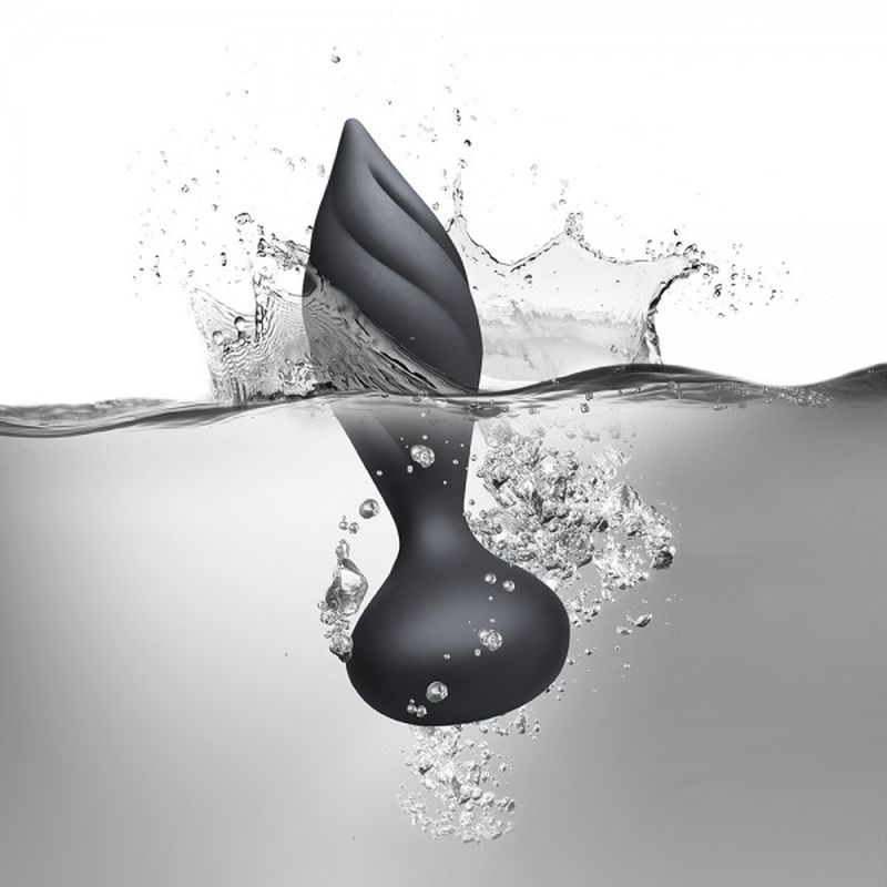 Petite Sensation Desire Butt Plug w Remote Black-10PSDESBK