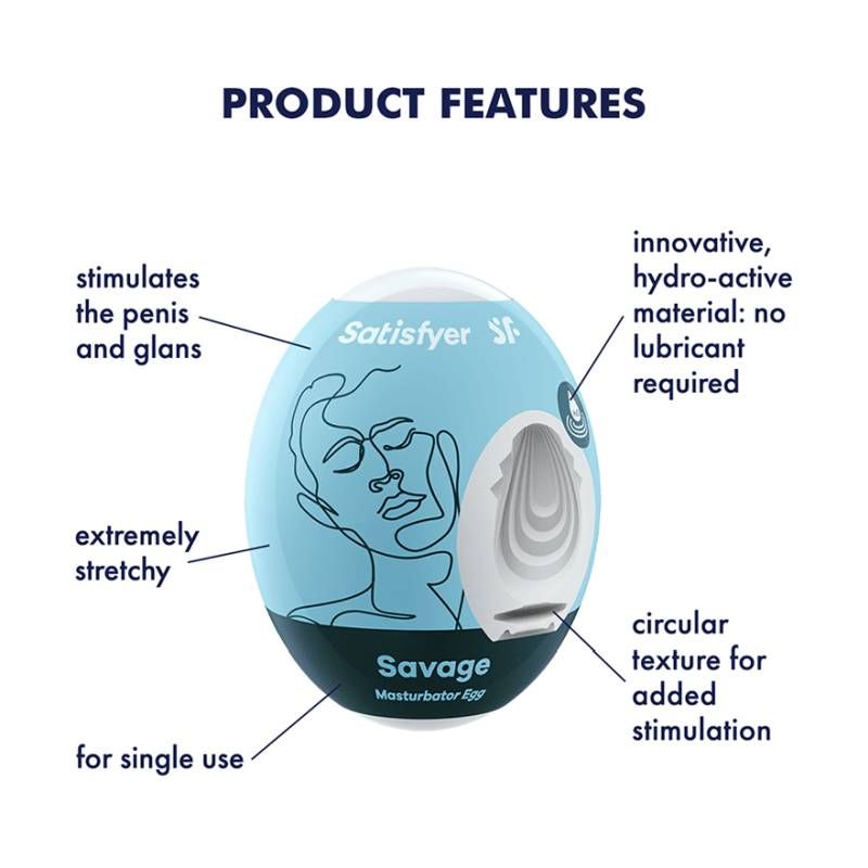 Satisfyer Masturbator Egg Savage-9043415