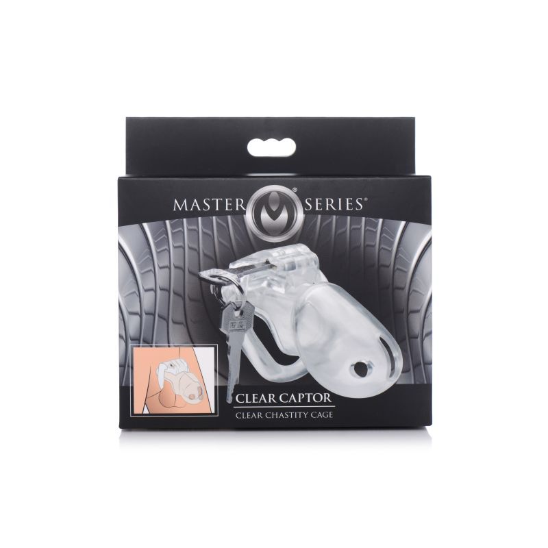 Clear Captor Chastity Cage Large-AG414-L