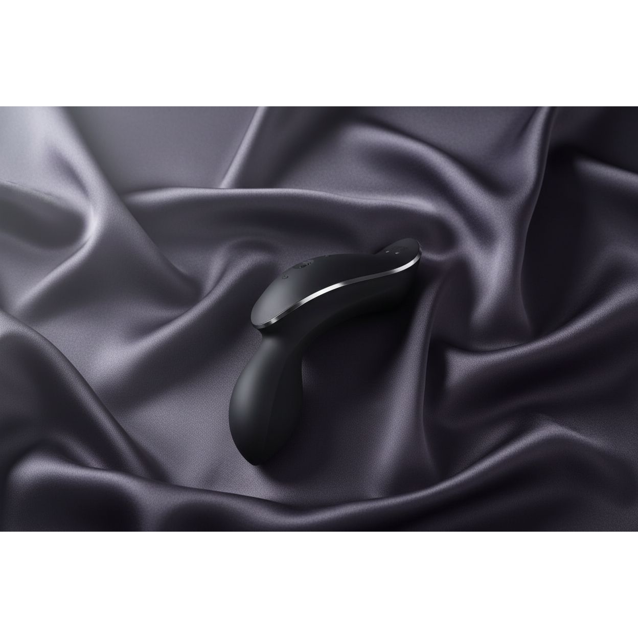 Satisfyer Curvy Trinity 2 Insertable Air Pulse Vibrator Black-4036519
