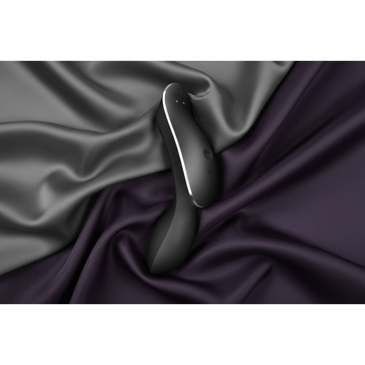 Satisfyer Curvy Trinity 2 Insertable Air Pulse Vibrator Black-4036519