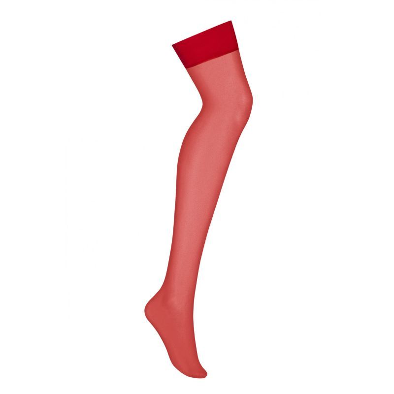 S800 Sheer Stockings Red-1472-RD-S/M
