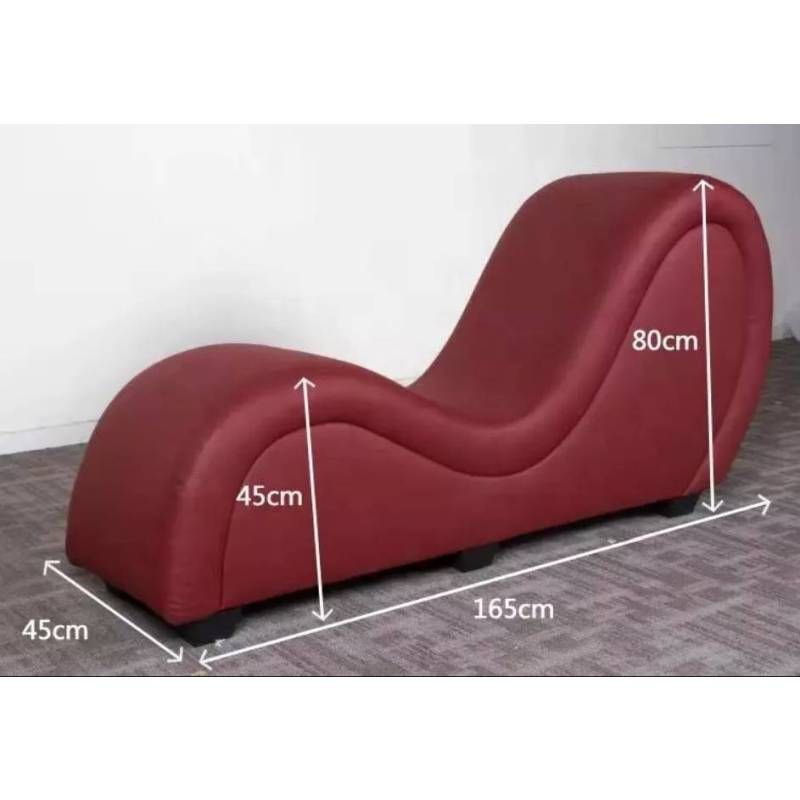 Kama Sutra Mebon Chaise Love Lounge Black-A125D-PU-BLK