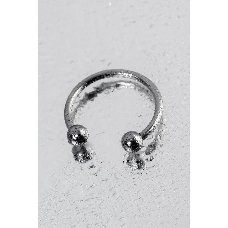 Silver Metal 3cm Penis Erection Ring-717120