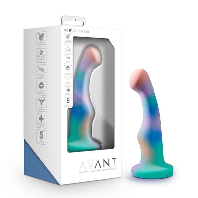 Avant Opal Dreams Aqua Silicone Dildo-BL-88370