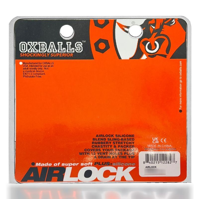 Airlock Air-Lite Vented Chastity Black Ice-OX-3086-BLKICE