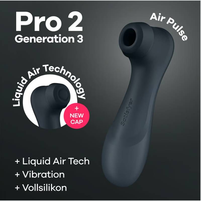 Satisfyer Pro 2 Gen 3 Clitoral Stimulator Black-4051888