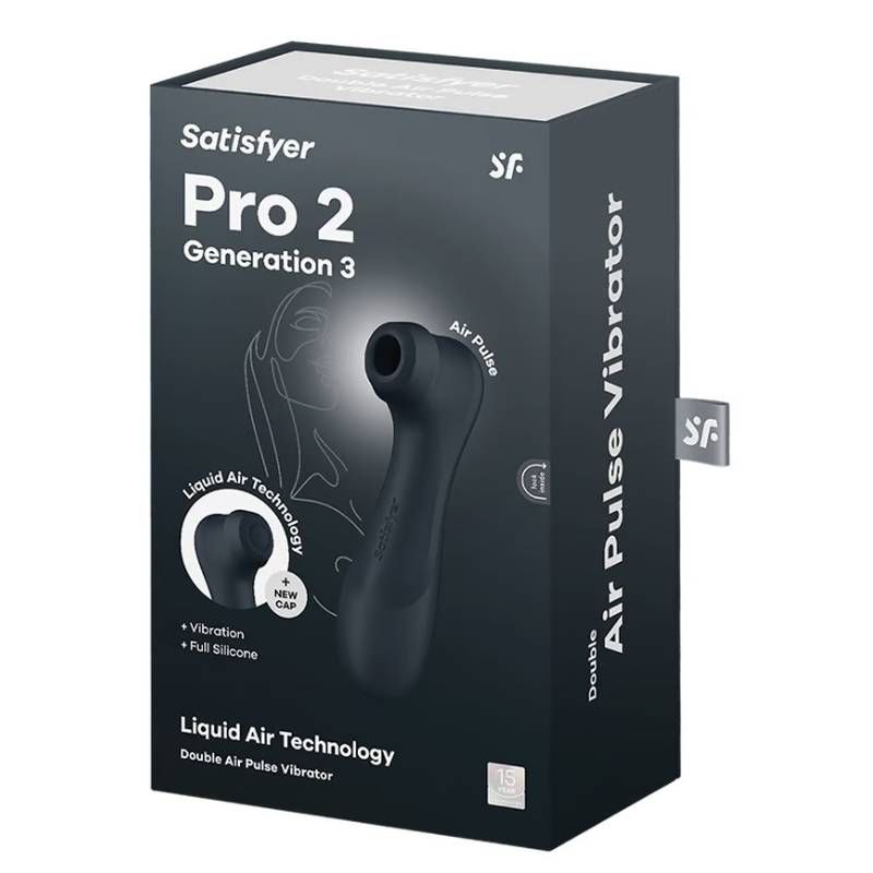 Satisfyer Pro 2 Gen 3 Clitoral Stimulator Black-4051888