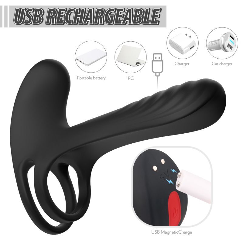Frank Remote Control Vibrating Penis Shaft and Clit Stim Enhancer