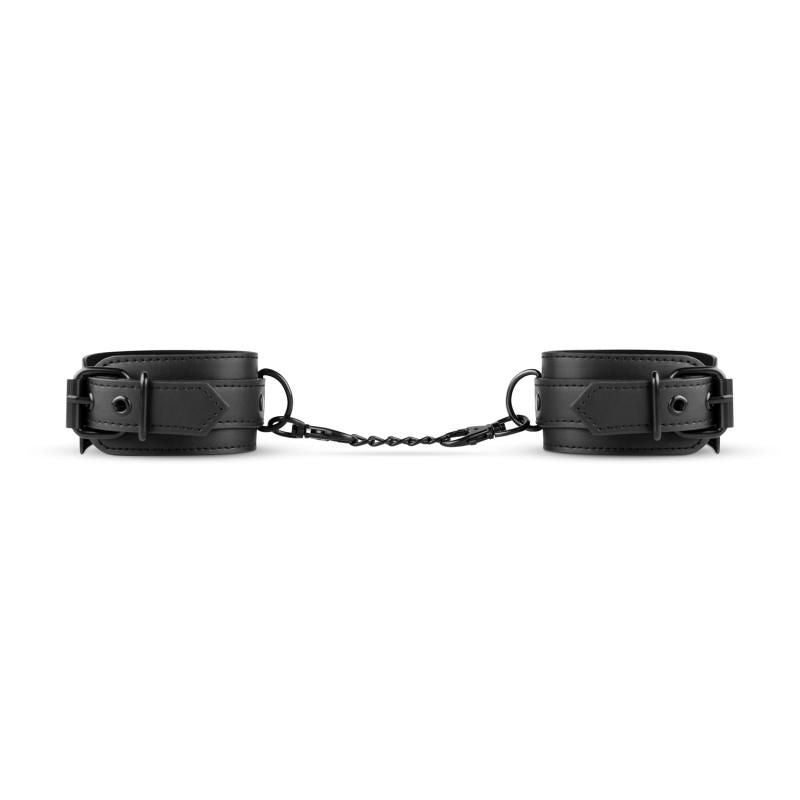 Faux Leather Ankle Cuffs Black-BF002BLK