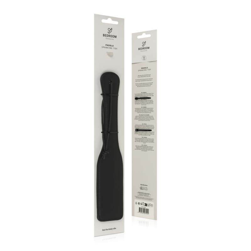 Faux Leather Paddle Black-BF021BLK