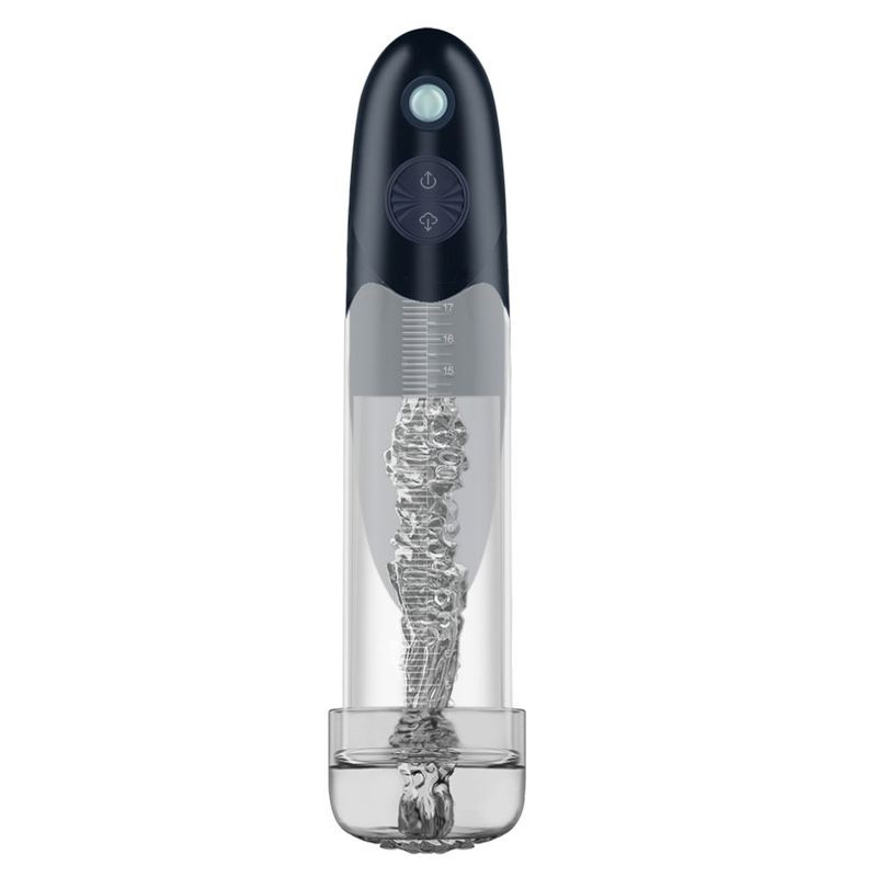 BathFun Automatic USB Waterproof Penis Pump w Magic Sleeve