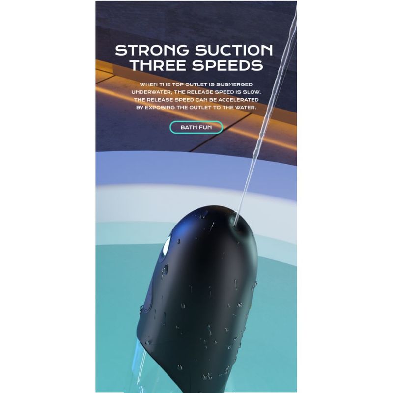 BathFun Automatic USB Waterproof Penis Pump w Magic Sleeve