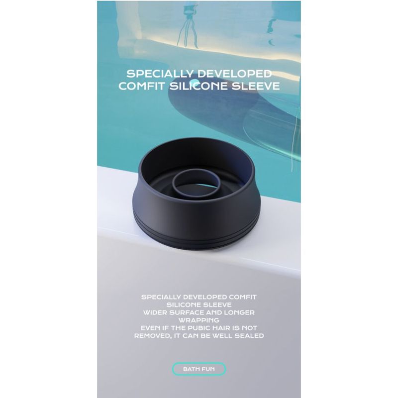 BathFun Automatic USB Waterproof Penis Pump w Magic Sleeve