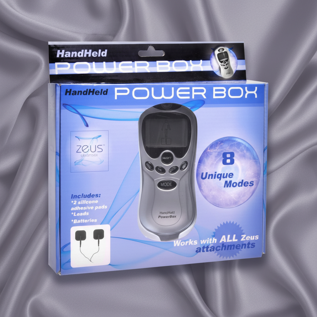 Zeus Handheld 8 Mode Power Box with Black Pads