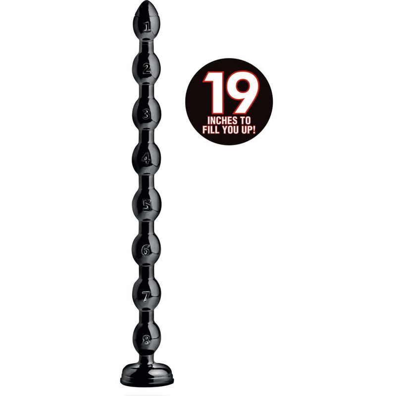 Hosed 19in Beaded Anal Snake-AF614