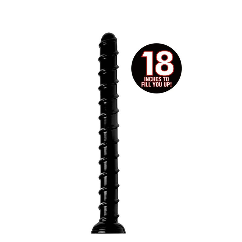Hosed 18in Swirl Thick Anal Snake-AF550