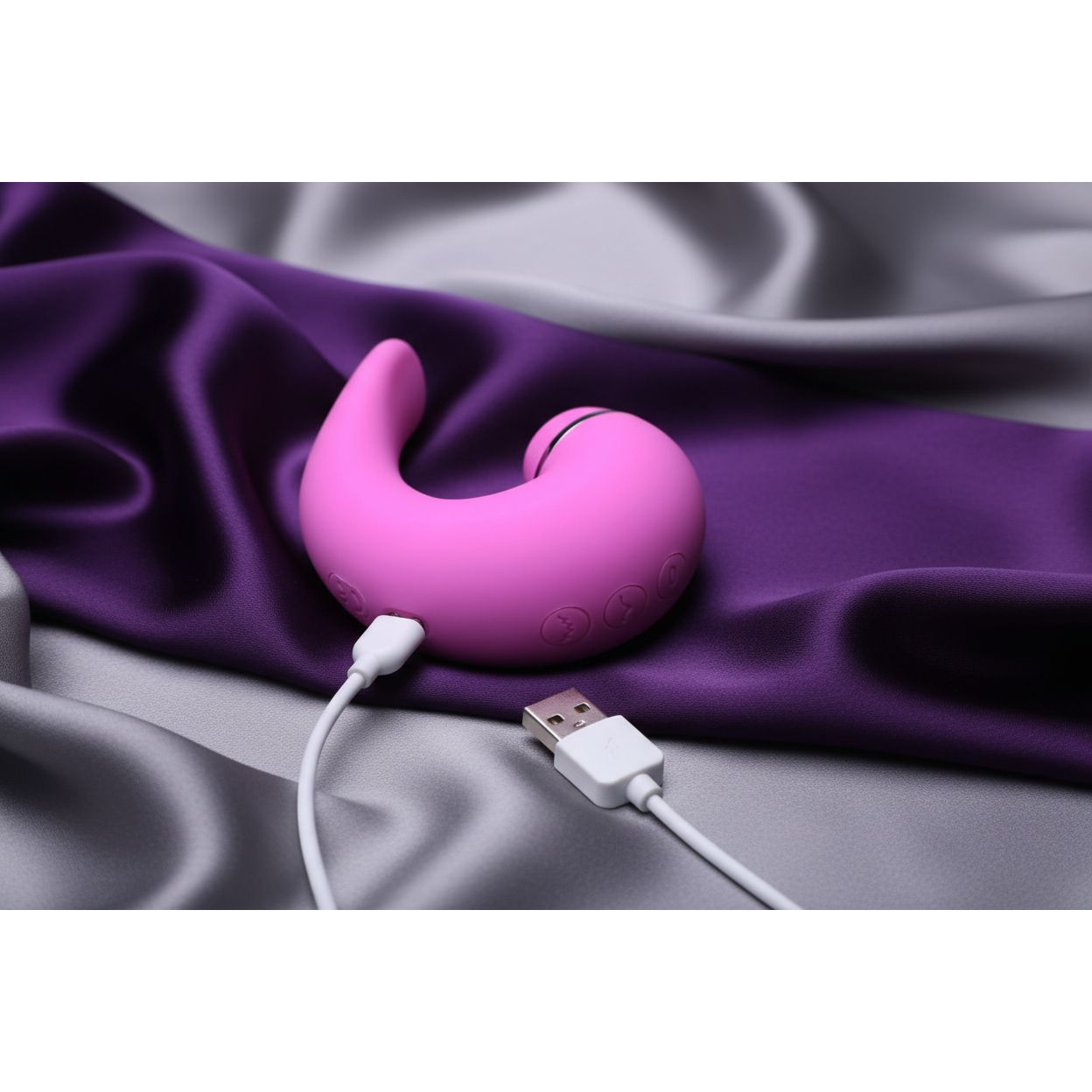Shegasm 5 Star 10X Tapping G-Spot Vibe w Suction Pink-AG667-Pink