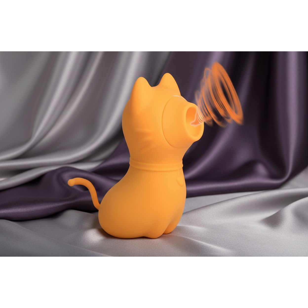 Sucky Kitty 7X Clitoral Stimulator Orange-AG960-Orange