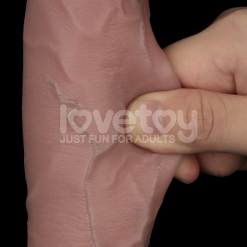 Sliding Skin Pro Dual Layer Silicone Dong 10in-LV417104