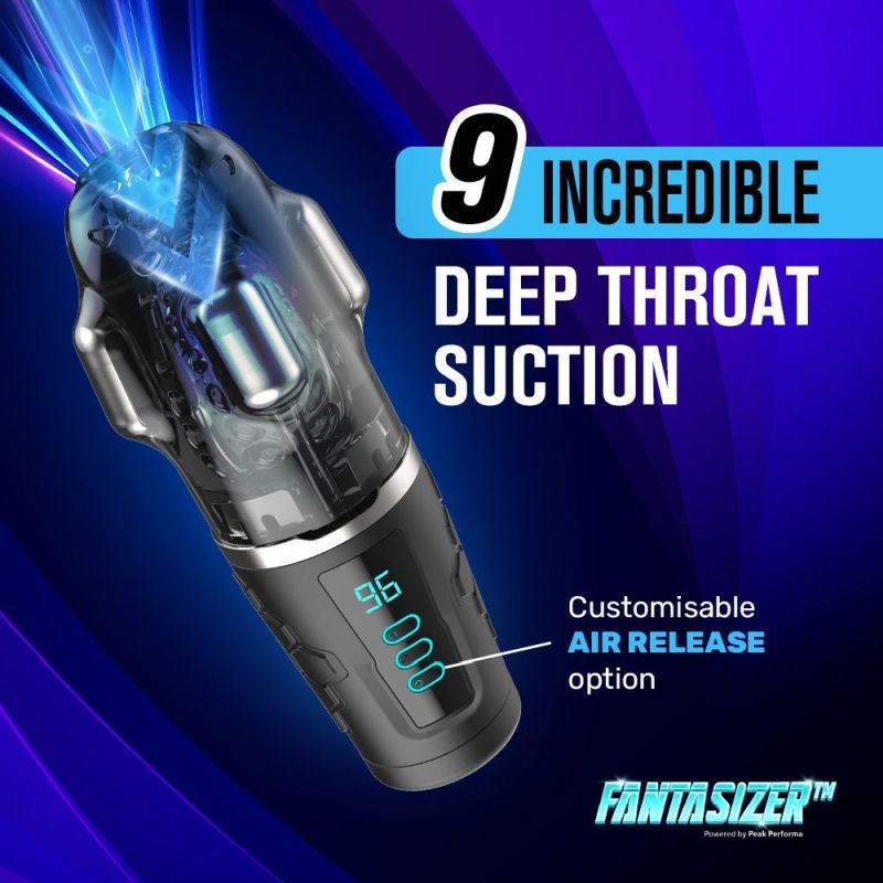 Hypershaker Automatic App Controlled LCD Masturbator Black