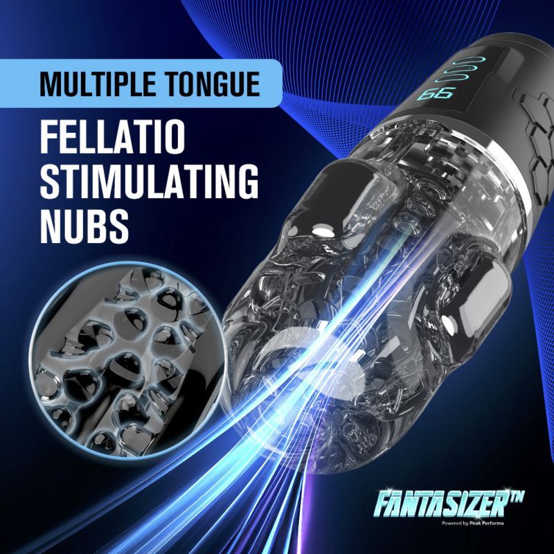 Hypershaker Automatic App Controlled LCD Masturbator Black