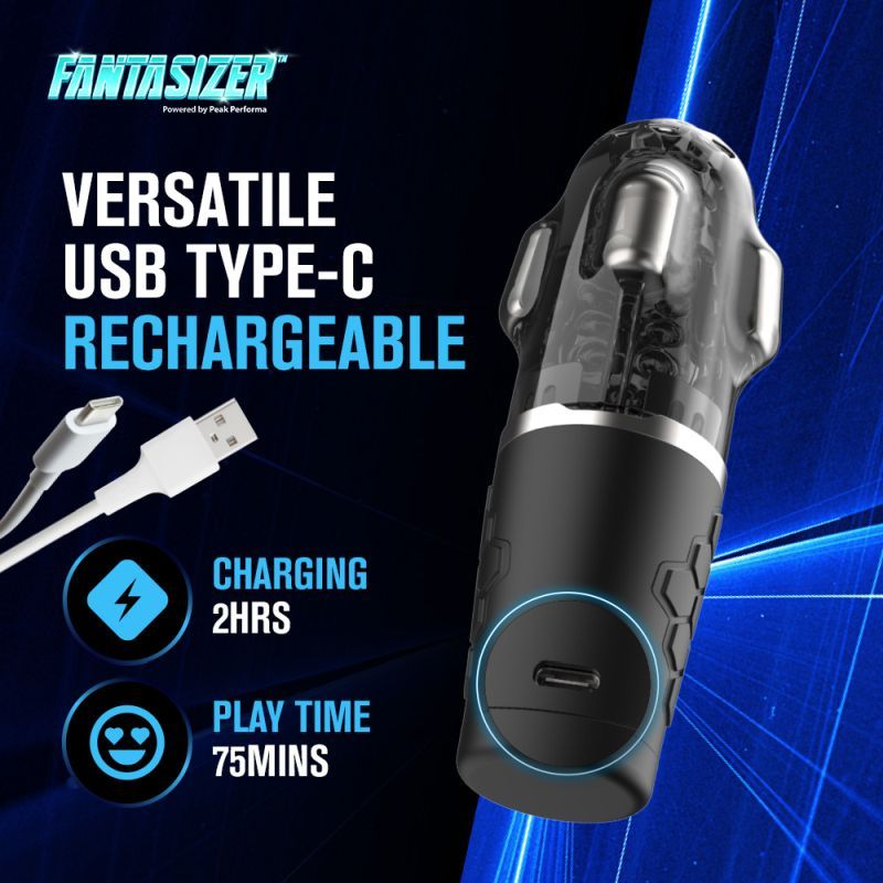 Hypershaker Automatic App Controlled LCD Masturbator Black