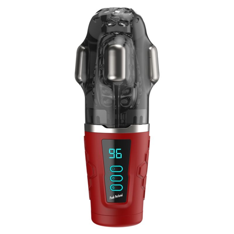 Hypershaker Automatic App Controlled LCD Masturbator Red
