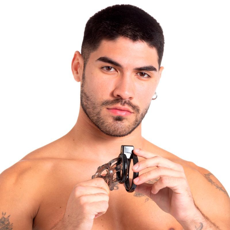 Gladiator Size 1 Soft Cock Cage with Pussification Plug