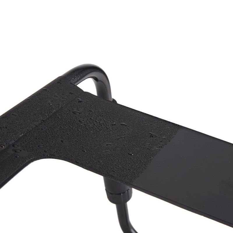 Sex Chair Adjustable Height Black TPU Seat