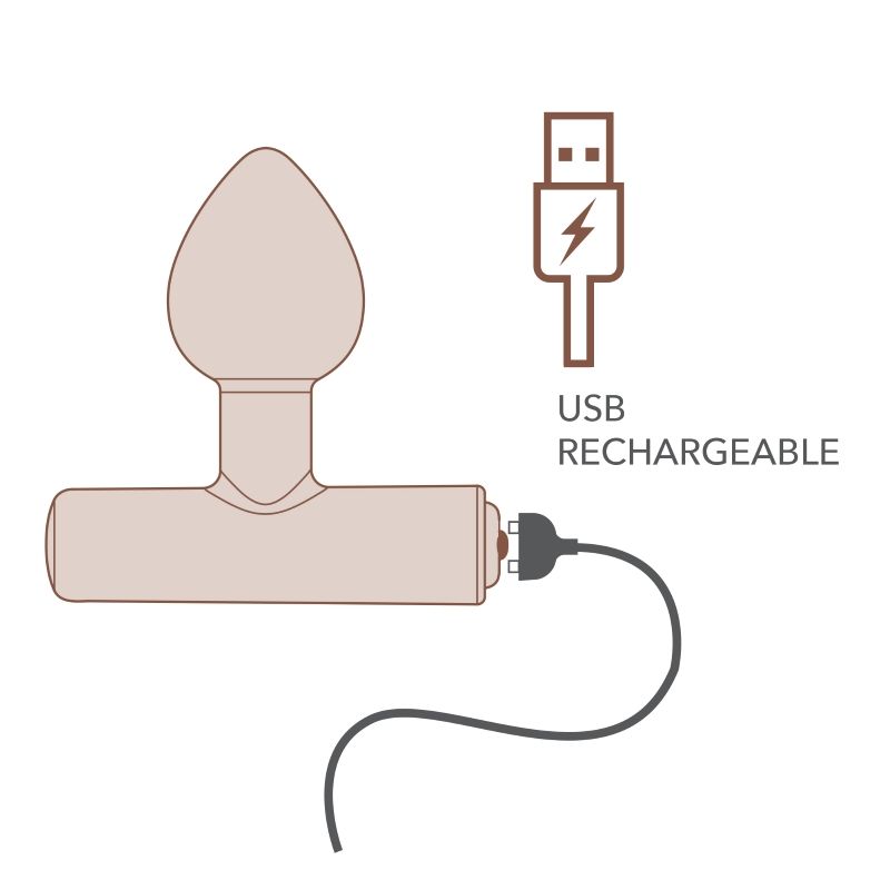 Nova Solaris Tapered Butt Plug Vibrator Black