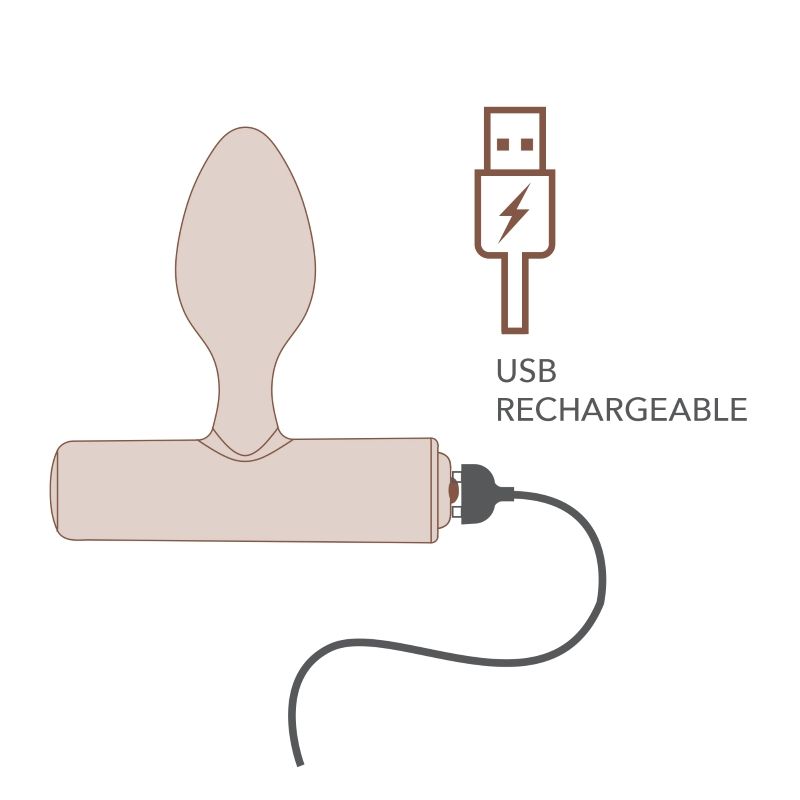 Nova Solaris Tapered Butt Plug Vibrator Black
