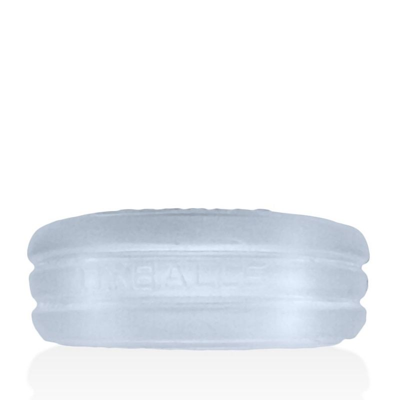 Roto Grooved Gripper Ribbed Cockring Clear