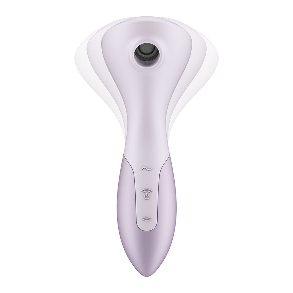 Satisfyer Wand-erful - Violet 15.8 cm USB Rechargeable Air Pulse Massage Wand
