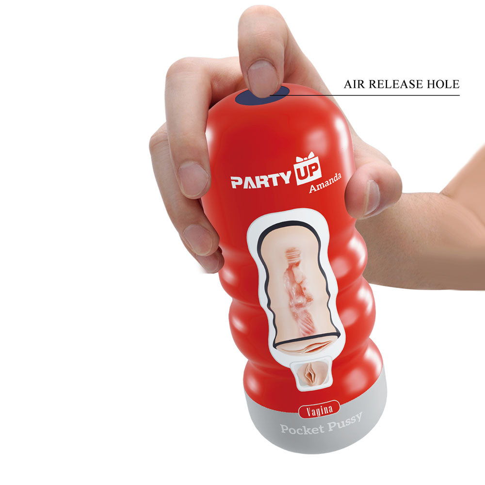Party Up AMANDA Pocket Pussy - Flesh Vagina Stroker